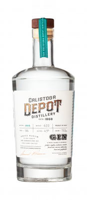 Calistoga Depot Distillery Gin bottle