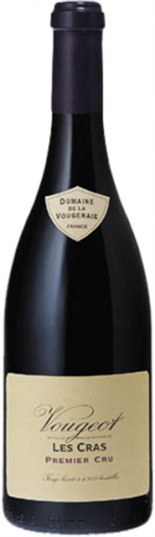 2020 DOMAINE DE LA VOUGERAIE Vougeot 1er Cru “Les Cras” Wine Spectator 93 Pts logo