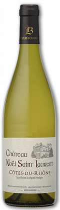 Côtes du Rhône Château Noël Saint Laurent white bottle