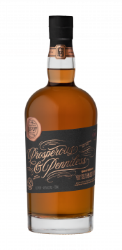 Prosperous and Penniless Bourbon Whiskey bottle